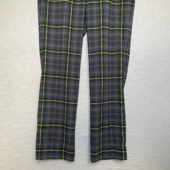 NIKE Golf Pants Golf Tour Performance Dri-Fit Grey Green Plaid 34 x 32* - Picture 3 of 14